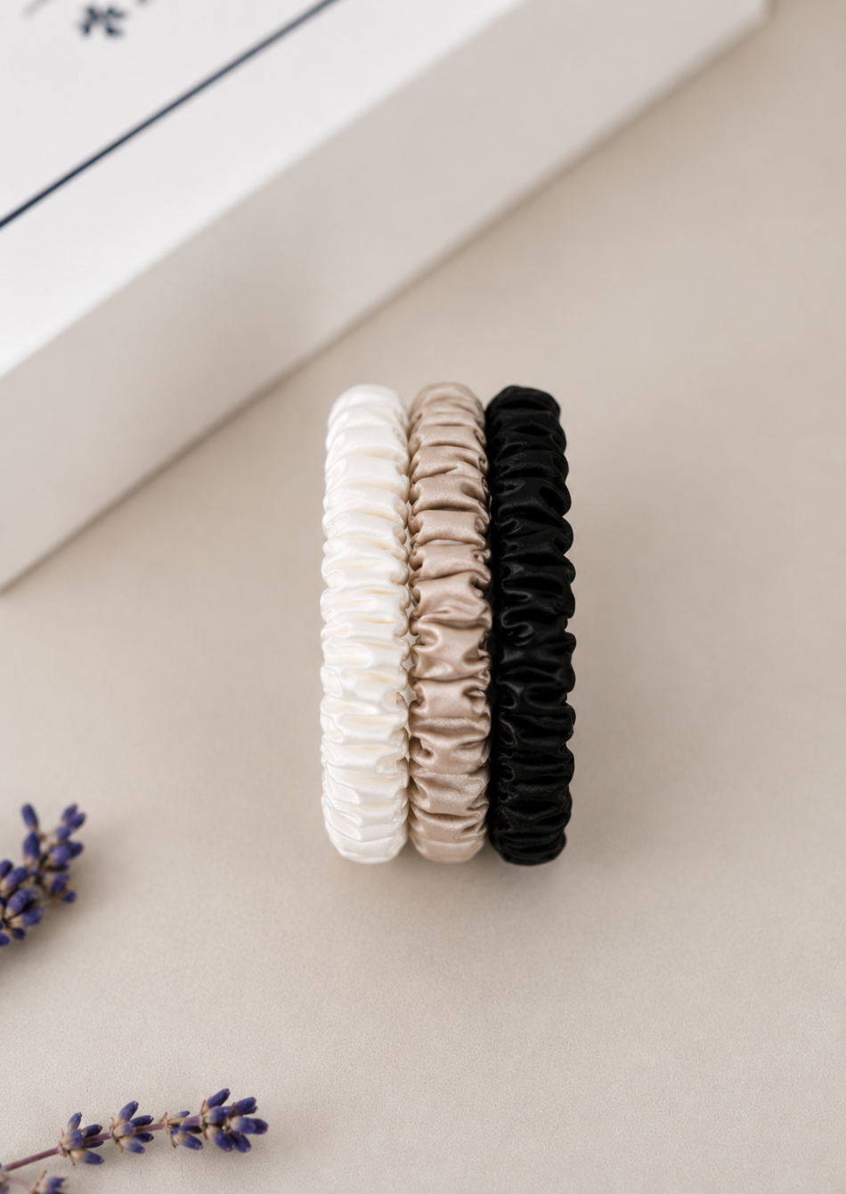 Set svilenih elastik – NEUTRALS